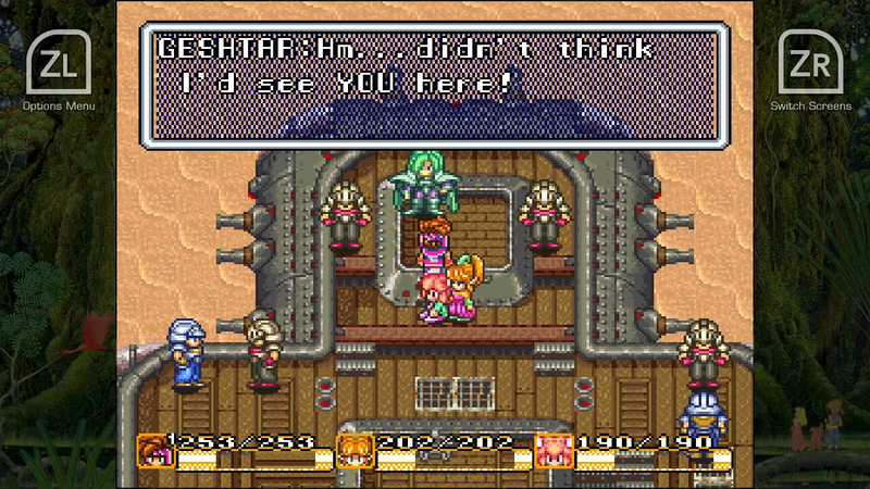 It’s not ugly or anything, but the letters take up so much space that you can see why the game’s script had to be cut to shreds when it was translated.